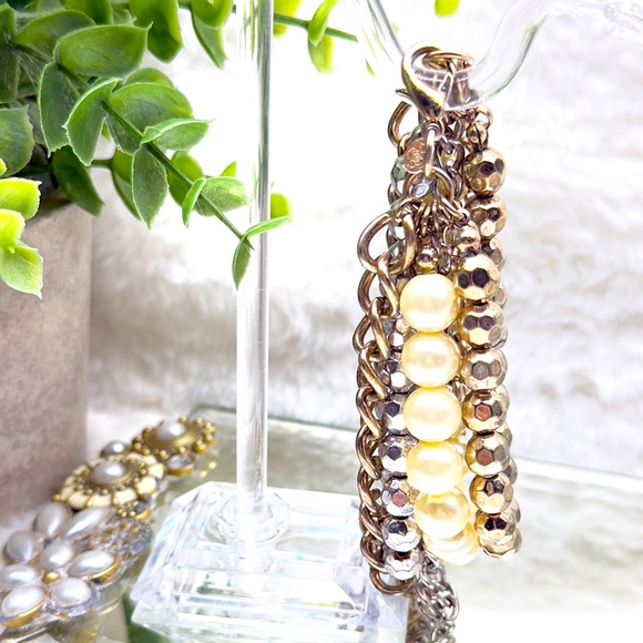 Premier Designs Gold Tone 6 Strand Bracelet - Picture 3 of 10